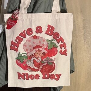 NWT…Cream Strawberry Shortcake Tote Bag